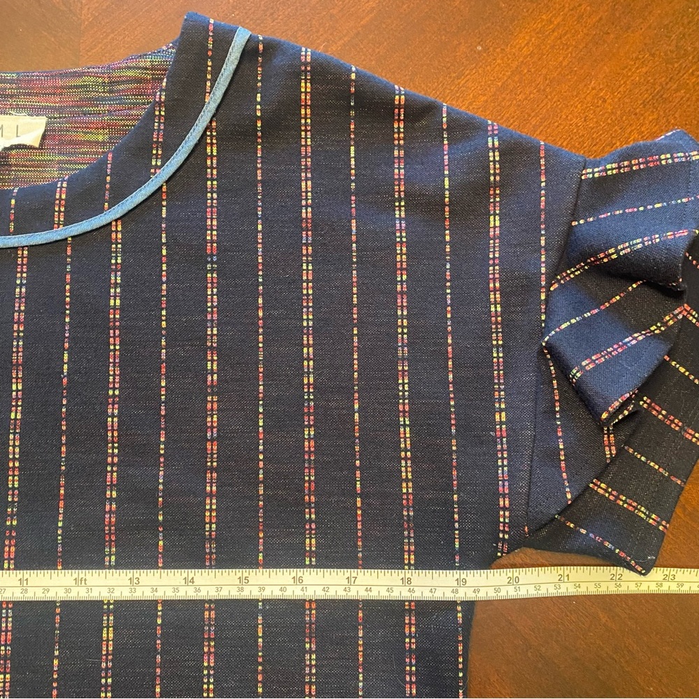 THML Navy Shift Dress with Ruffle Sleeves & Pockets - Picture 5 of 5